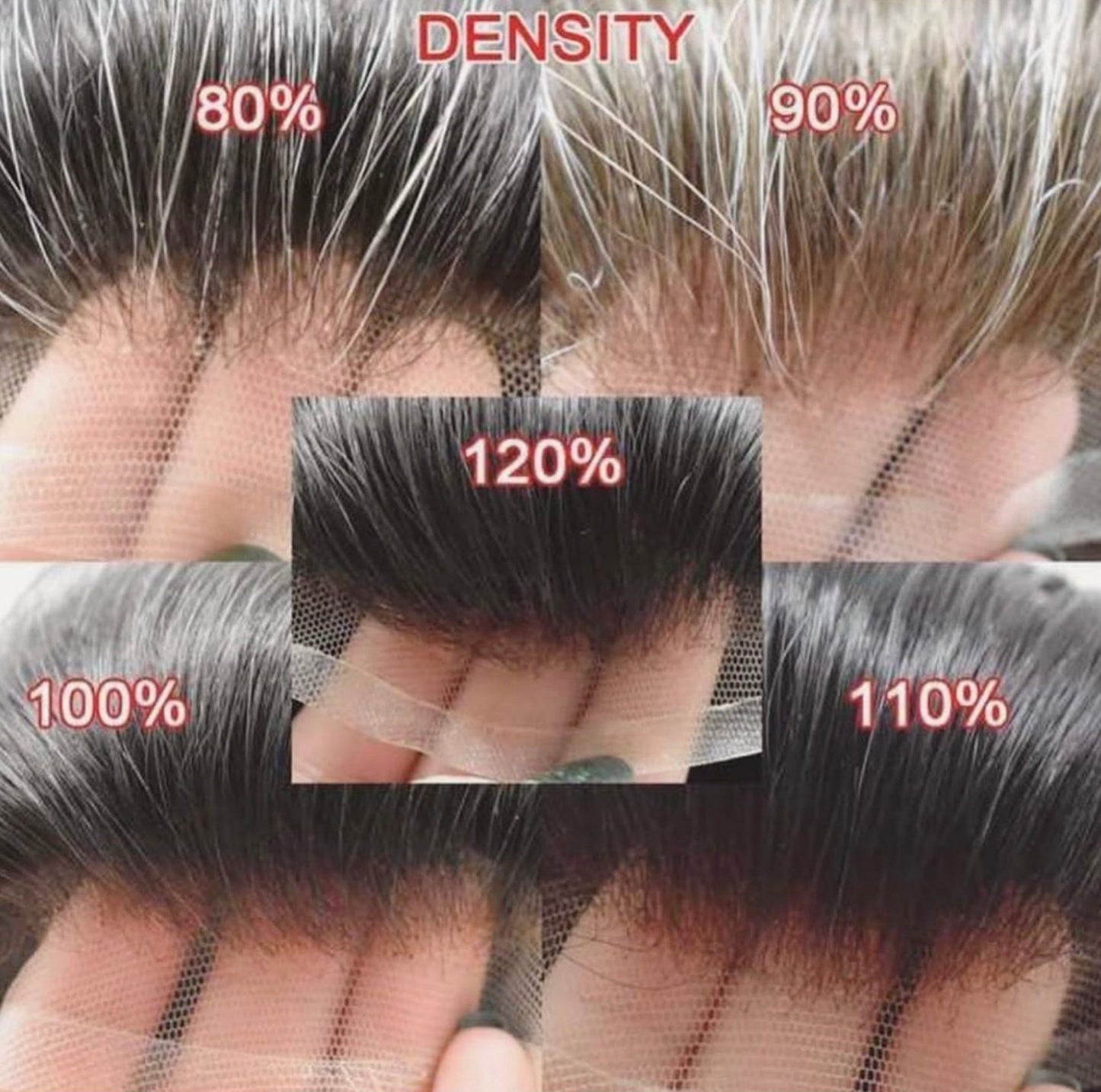 Mens Deluxe 90% Thin Skin Hair Piece $800