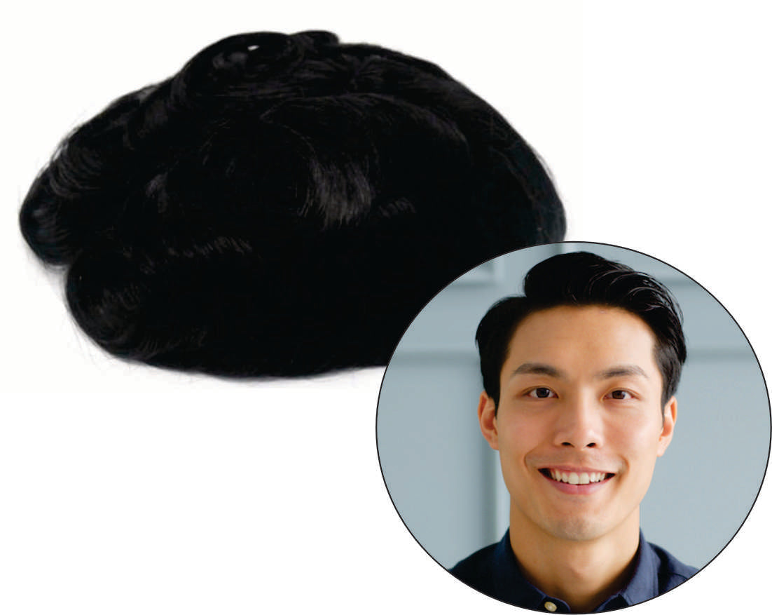 Mens Deluxe 120% Thin Skin Hair Piece $800